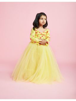 PHATAKAA - Aneria Yellow Floral Set