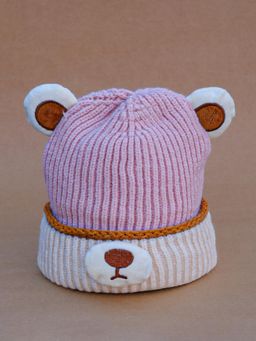 DukieKooky - Kids Winter Knitted Beanie Cap - Pink