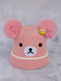 DukieKooky - Kids Winter Beanie Cap - Pink