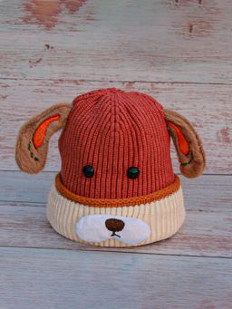 DukieKooky - Kids Winter Knit Bucket Cap - Maroon