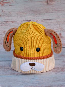 DukieKooky - Kids Winter Knit Bucket Cap - Yellow