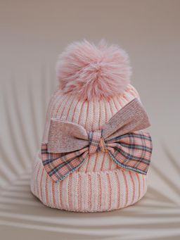DukieKooky - Kids Winter Beanie Cap - Pink