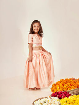 Little Luxury - Peplum Pep Ghagra (Set of 2)