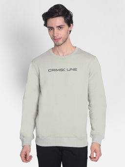 CRIMSOUNE CLUB - Mens Green Printed Sweatshirt