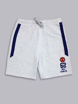 Kidsville - Spiderman Featured Shorts for Boys - Grey