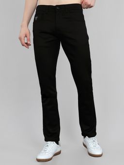 Monte Carlo - Men Glen Fit Light Wash Black Jeans