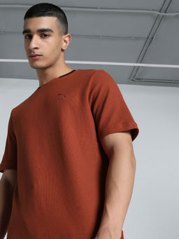 Puma - Classics Elevated Men's Rust T-Shirt