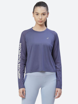 ASICS - Run Ls Blue Women Running T-shirts