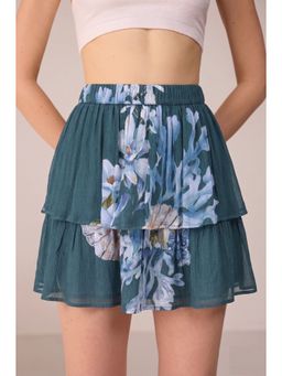 Calling June - Blue Camille Mini Skirt