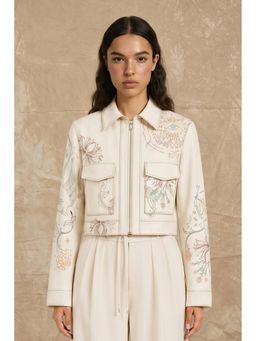 No Grey Area - Bloom Off White Jacket