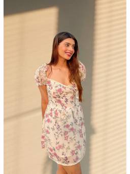 Shubh Shree Studio - Multicolour Eyes On You Floral Dress
