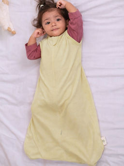 Cocoon Care - Yellow Knitted Bamboo Cotton Solid Sleeping Pod For Baby