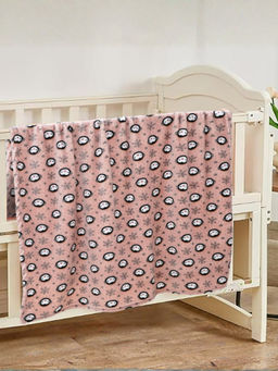 Florida - Mauve All Season Baby Blanket Soft And Comfortable For With Adorable Prints (1-5 Years)