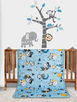 Florida - Aqua All Season Baby Blanket Soft And Comfortable For With Adorable Prints (1-5 Years)