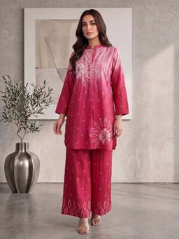 INDDUS - Women Bandhani Printed Embroidered Co-Ords Set