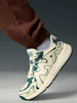 The Souled Store - Originals UBZ : RCVR Mens Off White Low Top Sneakers