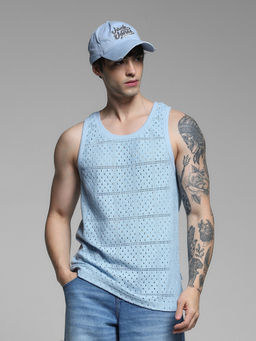 Jack & Jones - Regular Fit Blue Tank Top
