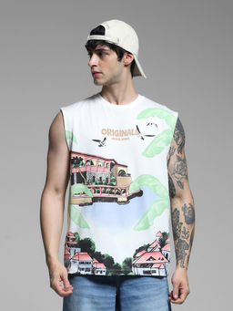 Jack & Jones - Regular Fit White Tank Top