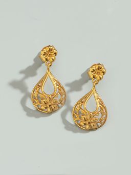 Pipa Bella by Nykaa Fashion - Gold-Plated Tear Drop Danglers