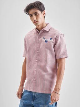 HIGHLANDER - Men Pink Relaxed Fit Casual Shirt