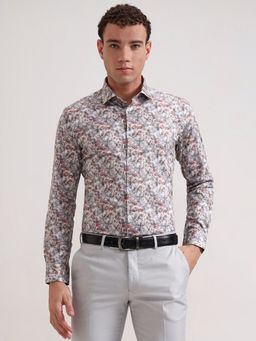 Wyre - Men Multi-Color Pure Cotton Printed Slim Fit Party Wear Shirt