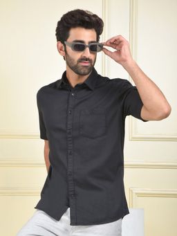 CRIMSOUNE CLUB - Men Black Casual Shirt