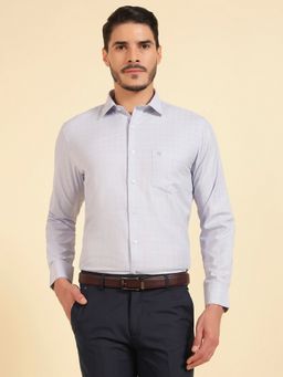Cantabil - Men Blue Breathable and Soft with Color Fastness Regular Fit Shirt