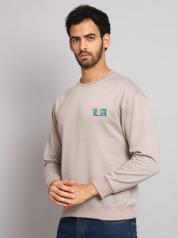 Obaan - Men Winter Wear Grey Full Sleeve Sweatshirt