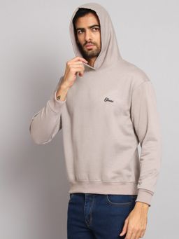 Obaan - Men Winter Wear Grey Hoodies