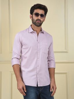 CRIMSOUNE CLUB - Men Purple Casual Shirt