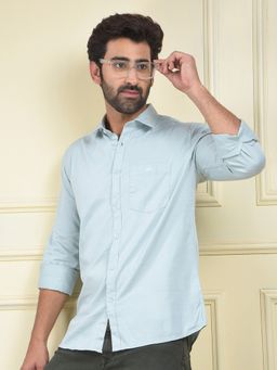 CRIMSOUNE CLUB - Men Blue Casual Shirt