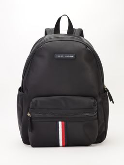 Tommy Hilfiger - Solid Black Nylon Backpack