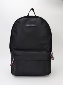 Tommy Hilfiger - Solid Black Nylon Backpack
