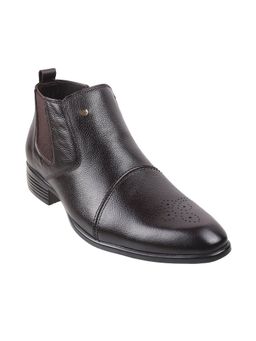 Mochi - Mens Brown Boots Mochi Solid-plain Brown Chukka Boots