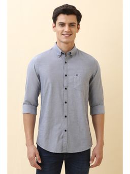 Allen Solly - Men Light Blue Full Sleeves Casual Shirt