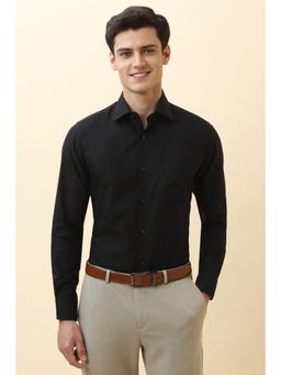 Allen Solly - Men Black Checks Full Sleeves Formal Shirt