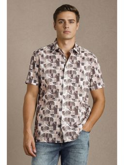 Louis Philippe - Men Multicolor Printed Half Sleeves Casual Shirt