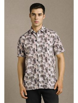 Louis Philippe - Men Multicolor Printed Half Sleeves Casual Shirt