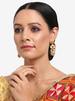 Ruby Raang Studio - Dusk Dew Kundan Earrings