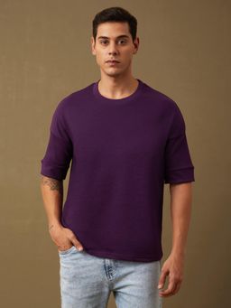 DILLINGER - Men Drop Shoulder Purple Over Sized T-Shirt
