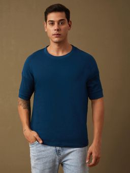 DILLINGER - Men Drop Shoulder Blue Over Sized T-Shirt