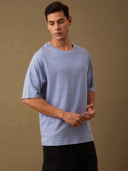 DILLINGER - Men Over Sized Purple Raglan T-Shirt