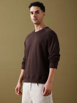 DILLINGER - Men Over Sized Brown Raglan T-Shirt