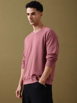 DILLINGER - Men Over Sized Dark Pink Raglan T-Shirt