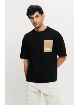 FREAKINS - Mens Black Patch T-Shirt