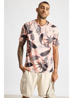 FREAKINS - Printed Mens T-Shirt Tropical Blaze