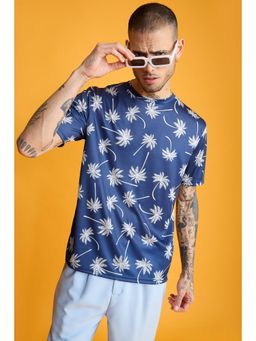 FREAKINS - Printed Mens T-Shirt Coconut Trees