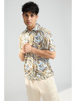 FREAKINS - Y2K Print Mens Polo T-Shirt