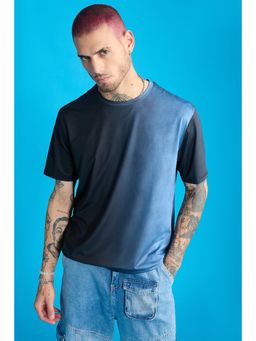 FREAKINS - Printed Mens T-Shirt Blue Gradient
