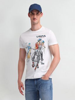 U.S. Polo Assn. Denim Co. - Mens White Graphic T-Shirt